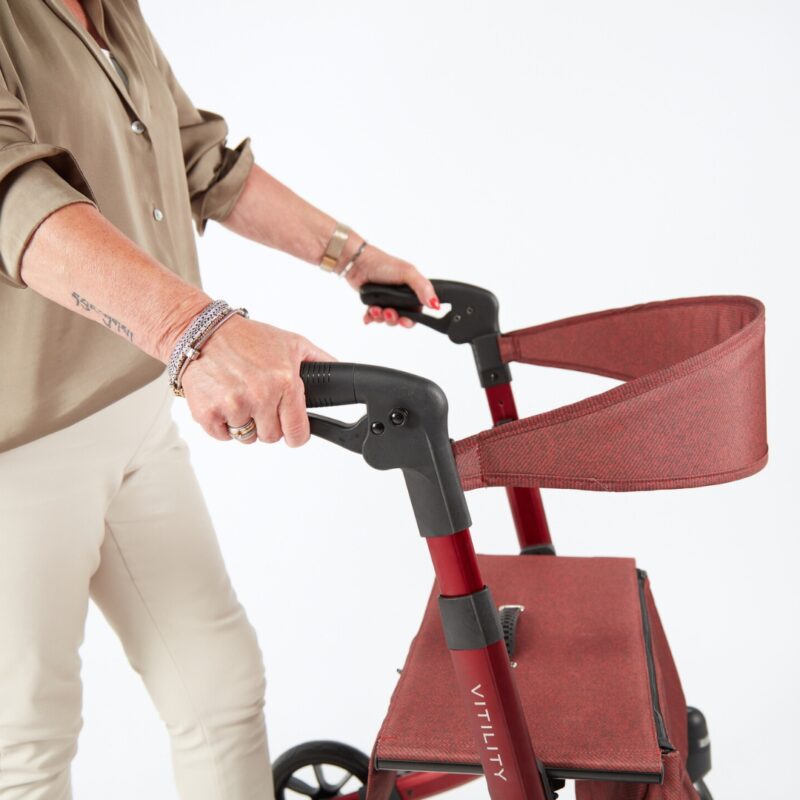 Vitility rollator rood